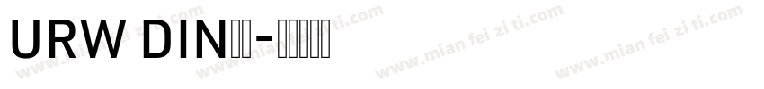 URW DIN字体字体转换